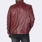 Button Up Jacket // Burgundy (S)