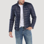 Quilted Jacket // Navy Blue (S)