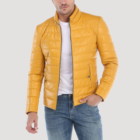 Quilted Jacket // Yellow (S)