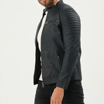 Racer Jacket // Navy Blue Matte (S)