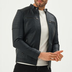 Racer Jacket // Navy Blue Matte (S)