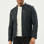 Racer Jacket // Navy Blue Matte (S)