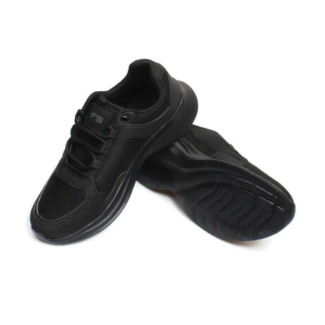 Men's Sport Sneakers //  Style 2 //  Black (Euro: 39)