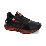 Men's Sport Sneaker // Black + Orange (Euro: 44)