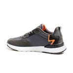Men's Sport Sneakers  // Dark Gray + Orange + White (Euro: 40)