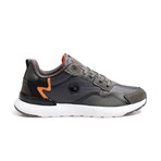 Men's Sport Sneakers  // Dark Gray + Orange + White (Euro: 39)