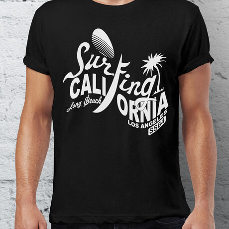Surfing California T-Shirt // Black (S)