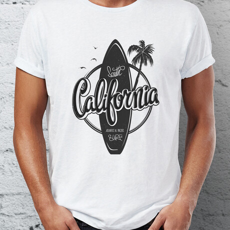 California Lettering T-Shirt // White (S)
