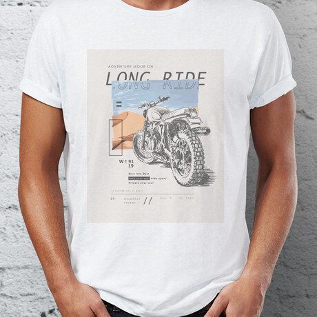 Motorcycle T-Shirt // White (S)