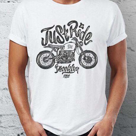 Motorcycle Ride T-Shirt // White (S)
