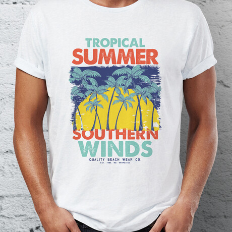 Palms T-Shirt // White (S)
