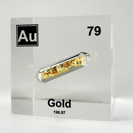 Gold Element Cube