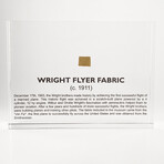 Wright Flyer Fabric Artifact Display