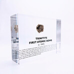 Trinitite Artifact Display (First Atomic Bomb))