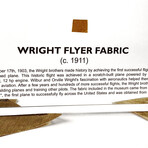 Wright Flyer Fabric Artifact Display