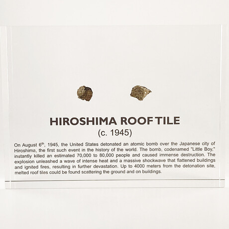 Hiroshima Tile Artifact Display