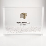 Berlin Wall Rubble Artifact Display