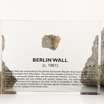 Berlin Wall Rubble Artifact Display