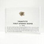 Trinitite Artifact Display (First Atomic Bomb))