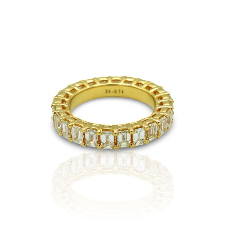 Diamond Modern Eternity Band Size, 14k Gold