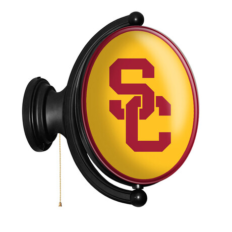 USC Trojans: SC - Original Oval Rotating Lighted Wall Sign