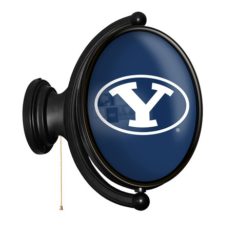 BYU Cougars: Original Oval Rotating Lighted Wall Sign