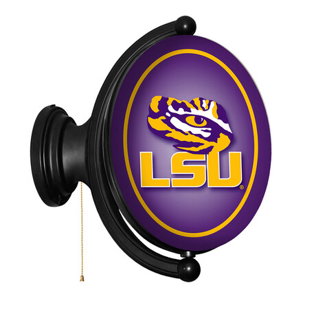 LSU Tigers: Original Oval Rotating Lighted Wall Sign