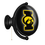 Iowa Hawkeyes: Original Oval Rotating Lighted Wall Sign