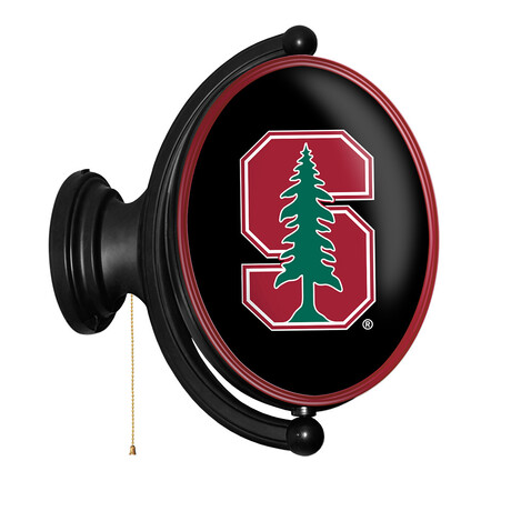 Stanford Cardinal: Original Oval Rotating Lighted Wall Sign
