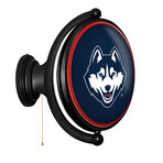 UConn Huskies: Original Oval Rotating Lighted Wall Sign