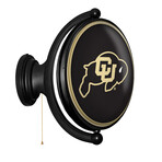 Colorado Buffaloes: Black - Original Oval Rotating Lighted Wall Sign