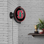 Stanford Cardinal: Original Oval Rotating Lighted Wall Sign