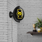 Iowa Hawkeyes: Original Oval Rotating Lighted Wall Sign