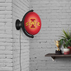 Iowa State Cyclones: Original Oval Rotating Lighted Wall Sign