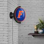 Florida Gators: F - Original Oval Rotating Lighted Wall Sign