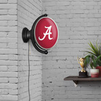 Alabama Crimson Tide: Original Oval Rotating Lighted Wall Sign