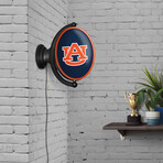 Auburn Tigers: Original Oval Rotating Lighted Wall Sign