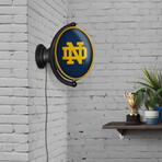 Notre Dame Fighting Irish: Original Oval Rotating Lighted Wall Sign
