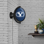 BYU Cougars: Original Oval Rotating Lighted Wall Sign