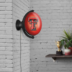 Texas Tech Red Raiders: Original Oval Rotating Lighted Wall Sign