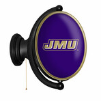 James Madison Dukes: Original Oval Rotating Lighted Wall Sign