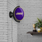 James Madison Dukes: Original Oval Rotating Lighted Wall Sign