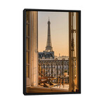 Paris Balcony With Eiffel Tower by Karen Mandau (26"H x 18"W x 1.5"D)