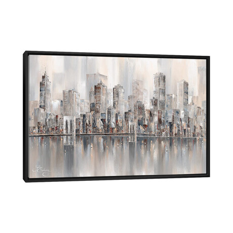 Illusions, New York Skyline II by Isabella Karolewicz (18"H x 26"W x 1.5"D)