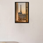 Paris Balcony With Eiffel Tower by Karen Mandau (26"H x 18"W x 1.5"D)