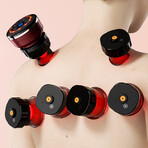 UBALANCE Smart Cupping Therapy Set - 8 Massage Cups // Red