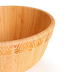 Bamboo Salad Bowl, Two-Tone, 10"