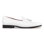 Aubiere // Ostrich Tassel Loafers // White (US: 10)