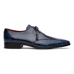 Anzio // Alligator + Calfskin Leather Oxfords Shoes // Blue Jeans (US: 8.5)