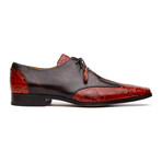 Anzio // Alligator + Calfskin Leather Oxfords Shoes // Cognac (US: 9)